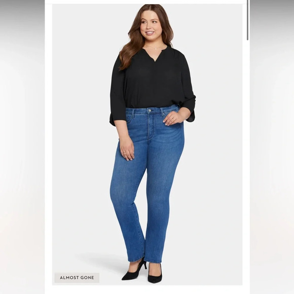 NYDJ Petite Le Silhouette Slim Bootcut High Rise Jeans Amour Size 14P NWT - Picture 1 of 12